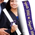 thumbnail image 1 of 1 Roll 2026 Graduation Ribbon for Wrapping, Class of 2026 Craft Ribbon with Congrats Grad Print for Party Decorations, 1.0 in x 177.2 in Cloth, Clearance D, 1 of 9