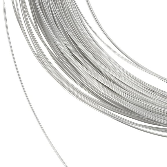 1 Roll 21.87 Yards Ransparent PVC Plastic Covered Aluminum Wire Silver Aluminum Craft Wire Bendable Metal Sculpting Wire for Shaping Brim Hat Crafts Jewelry Making Beading Floral(Dia 1mm) Silver DIY