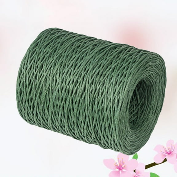 1 Roll 210M Creative Floral Packaging Materials Vine Wire Bind Sturdy Wire Rustic Wire Wrapping Wire for Flower Bouquets (Army Green)