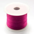 thumbnail image 1 of 1 Roll 27.34 Yards(25m) 3mm Nylon Thread Bead Thread Nylon Thread Stringing Materials for DIY Bracelets Necklace Beading Jewelry Making and Crafts Medium Violet Red, 1 of 2