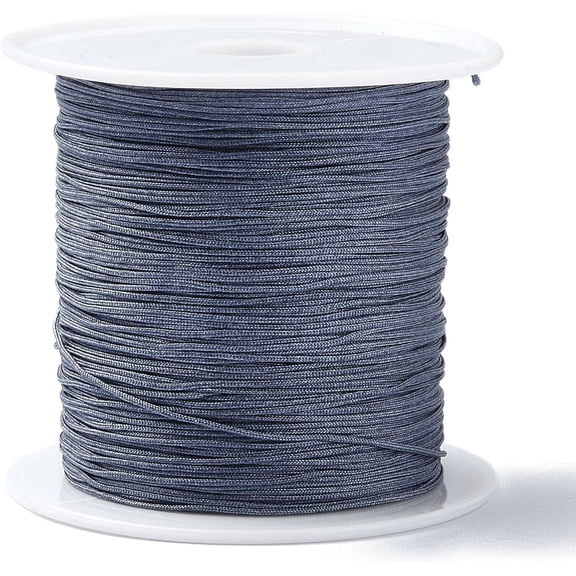 1 Roll 28~30m 0.4mm Nylon Chinese Knot Cord Bead Thread Nylon Chinese Knot Cord Nylon Jewelry Cord Stringing Materials for DIY Bracelets Necklace Beading Jewelry Making and Crafts Blue