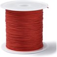 thumbnail image 1 of 1 Roll 28~30m 0.4mm Nylon Chinese Knot Cord Bead Thread Nylon Chinese Knot Cord Nylon Jewelry Cord Stringing Materials for DIY Bracelets Necklace Beading Jewelry Making and Crafts FireBrick, 1 of 3