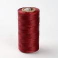 thumbnail image 1 of 1 Roll 284.33 Yards(260m) 1x0.3mm Flat Waxed Polyester Cords Dark Red Stringing Materials for DIY Bracelets Necklace Beading Jewelry Making and Crafts, 1 of 1