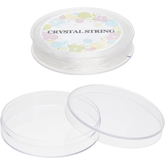 1 Roll 30M Elastic Thread 1mm Clear Stretchy String Cord Bead Bracelet Thread for Bracelets and Jewelry Making