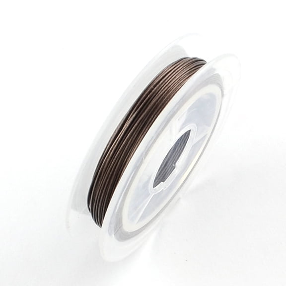 1 Roll 32.8 Feet(10m) 0.38mm Tiger Tail Wire Nylon-Coated Stainless Steel Camel Stringing Materials for DIY Bracelets Necklace