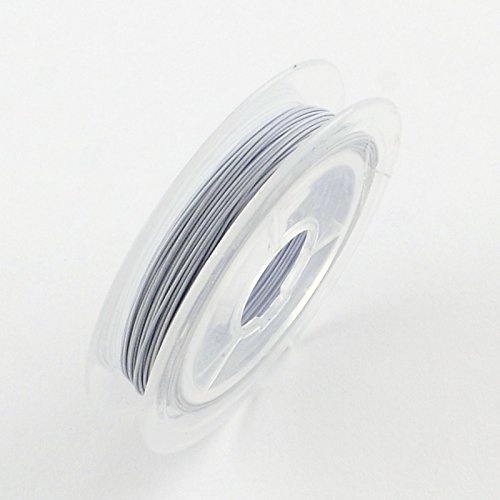 1 Roll 32.8 Feet(10m) 0.38mm Tiger Tail Wire Nylon-Coated Stainless Steel Stringing Materials for DIY Bracelets Necklace Beading Jewelry Making and Crafts
