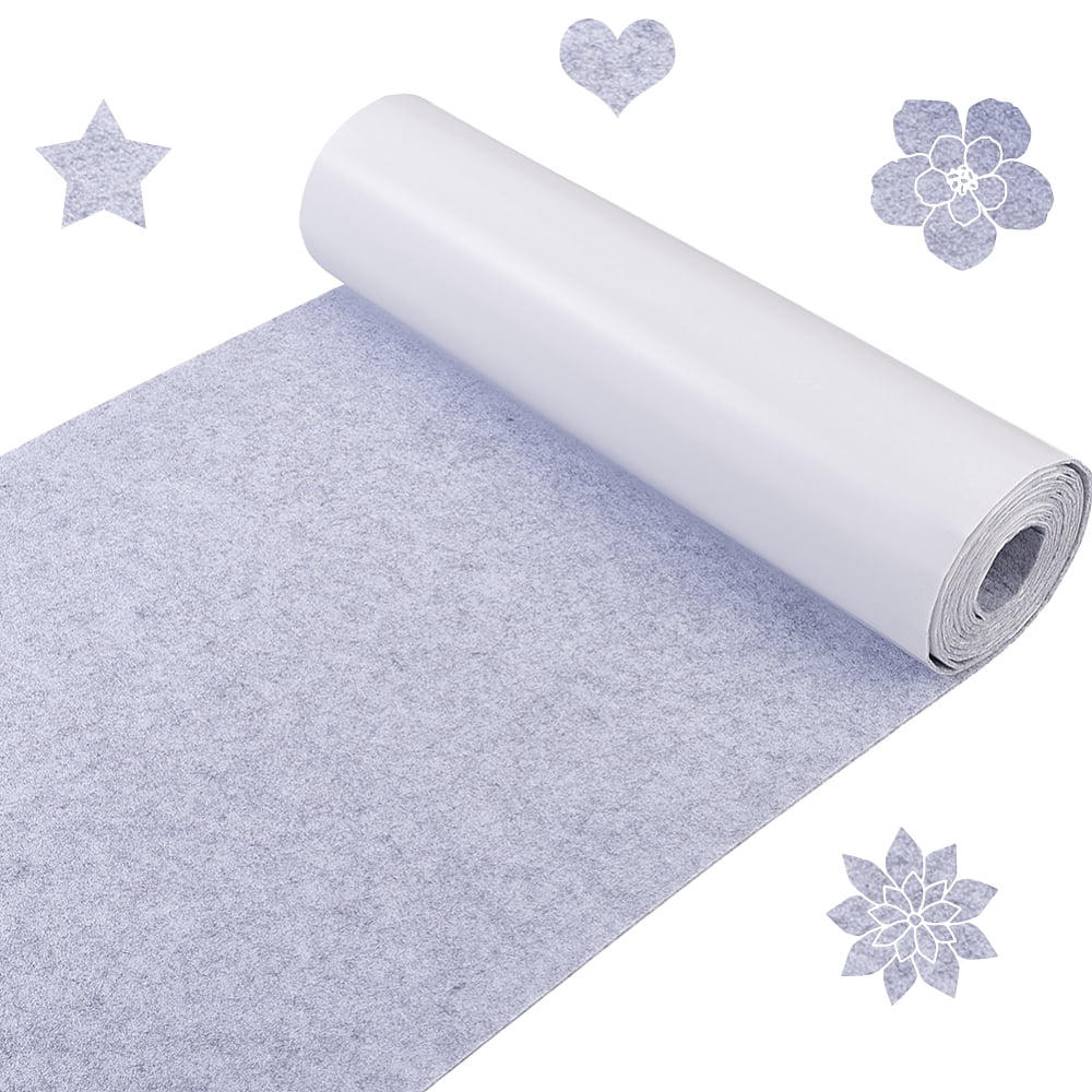 1 Roll 3M Self-Adhesive Felt Fabric Roll DIY Crafts Supplies Gray 400x2mm