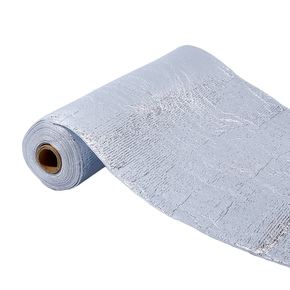 1 Roll 3m/3.28 Yards Heat Resistant Batting 0.4m/15.8" Wide Aluminum Foil Heat Reflective Batting Insulating Thermal Lining Battings