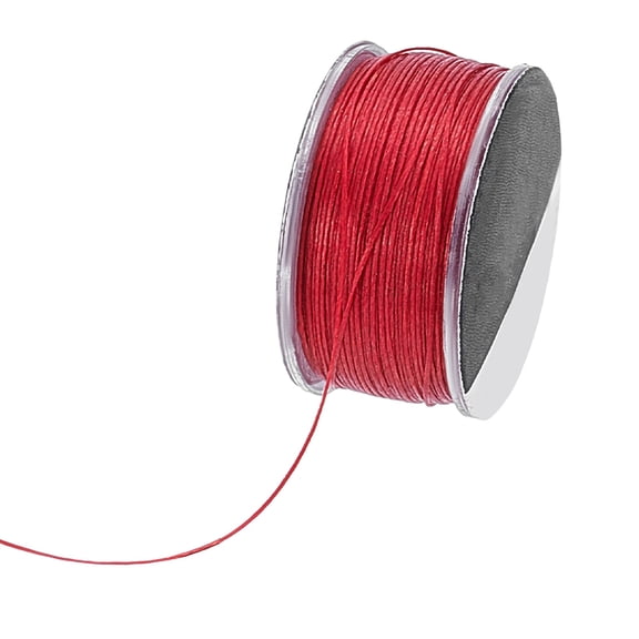 1 Roll 46M Nylon Beading Threads Nylon Cords for Seed Beads Jewelry Making FireBrick 0.2mm 50.31 Yards(46m)/Roll