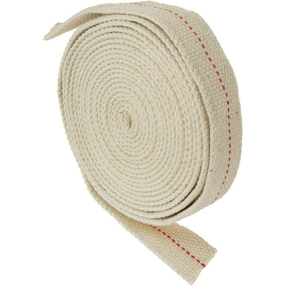 1 Roll 4M Flat Cotton Wick 25mm/1 Inch Width Kerosene Oil Lamp Stitch Wick