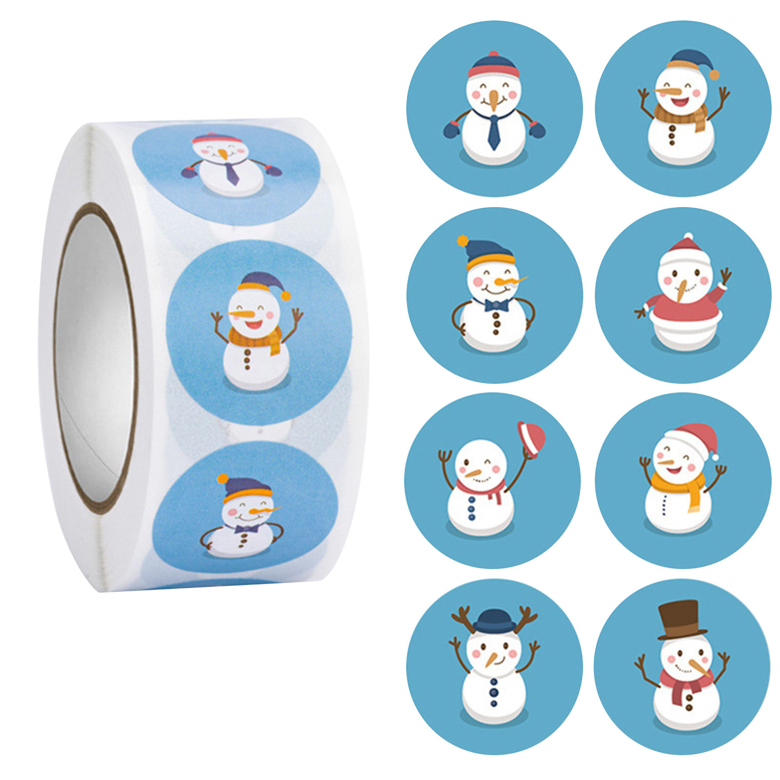 1 Roll 500 Pieces Christmas Stickers for Kids Toys, Gifts, Crafts ...