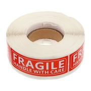 1 Roll/500pcs Handle with Care Warning Shipping Packing Label Stickers