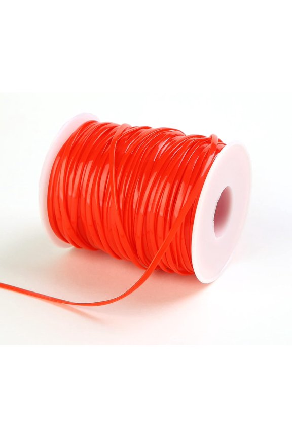 1 Roll 50yards 2.3mm Flat PVC Cords Bead Thread Flat PVC Cords Stringing Materials for DIY Bracelets Necklace Beading Jewelry Making and Crafts