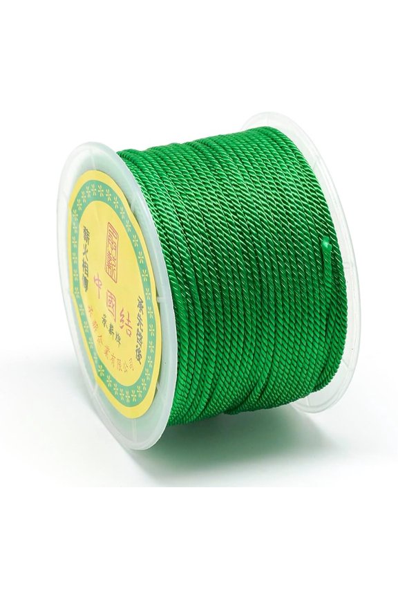 1 Roll 54.68 Yards(50m) 1.5~2mm Nylon Threads Bead Thread Nylon Threads Milan Cords Stringing Materials for DIY Bracelets Necklace Beading Jewelry Making and Crafts