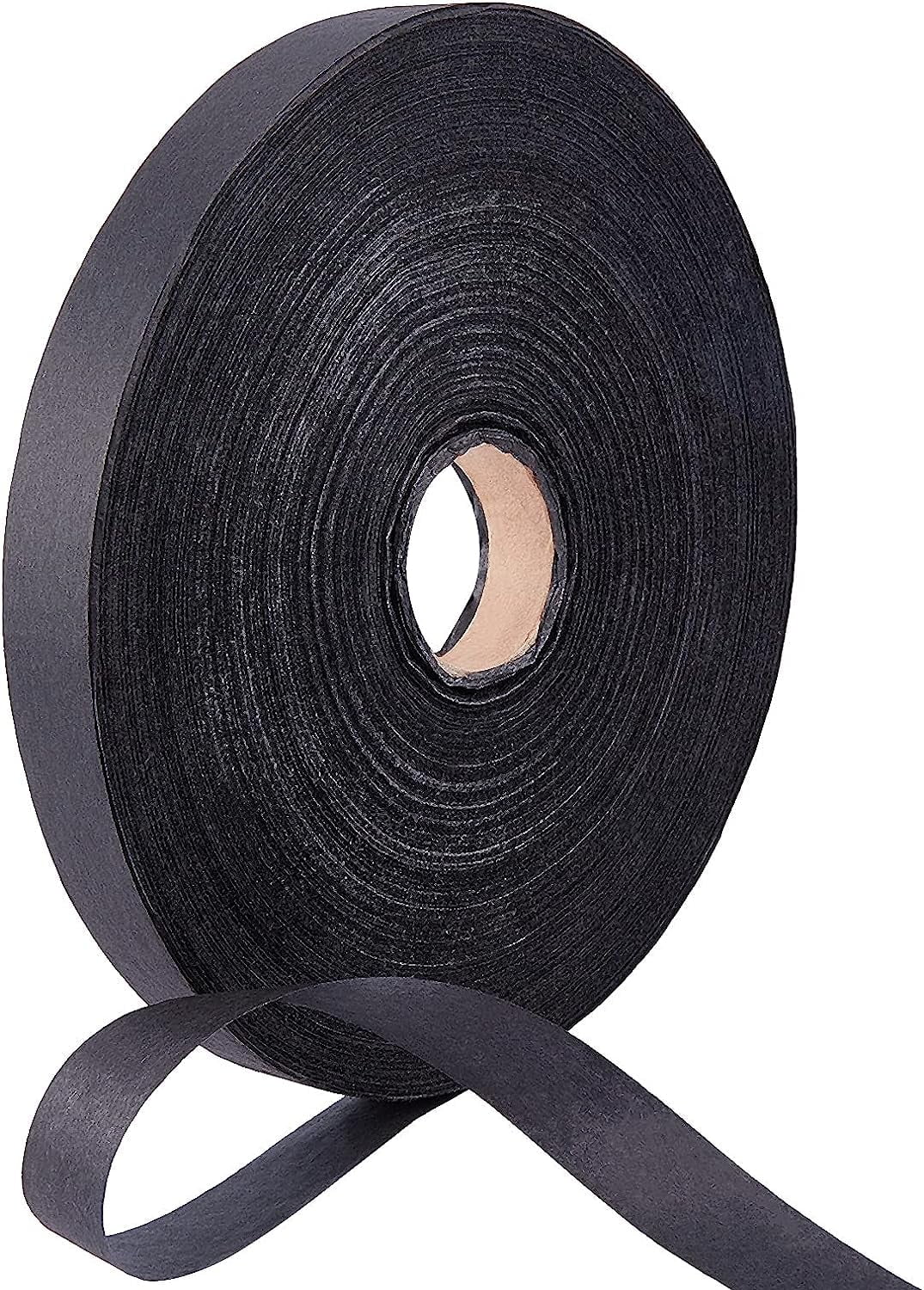 1 Roll 650m Natural Paper Raffia Ribbon Handmade Paper Rattan Ribbon Black Woven Paper Ribbon