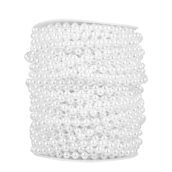 1 Roll 6mm Imitation Pearl Bead Faux Pearl Beads Strand for Jewelry DIY Crafts