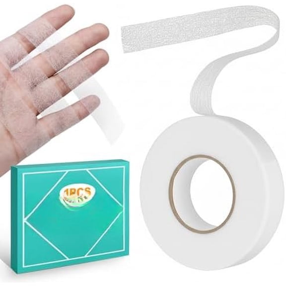 1 Roll 70 -Yard No-Sew Iron- Hemming Tape Hemming Tape for Curtains Extra & Washable for Fabrics, Pants, Curtains, Dresses & Clothing