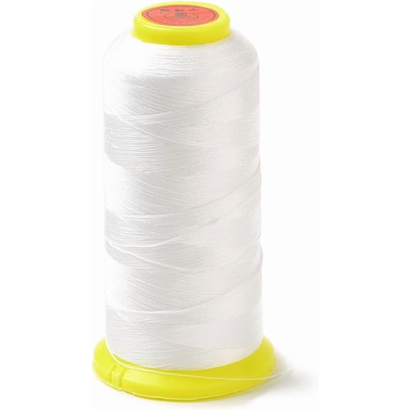 1 Roll 800m 0.2mm Nylon Sewing Thread Hand Quilting Thread All Purpose Sewing Thread Home Sewing Supplies for Sewing Machine and Hand Sewing White