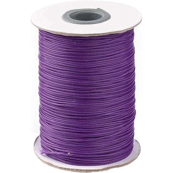 1 Roll 88 Yards Korean Waxed Polyester Cord 1mm Macrame Craft DIY Thread Rattail Beading String