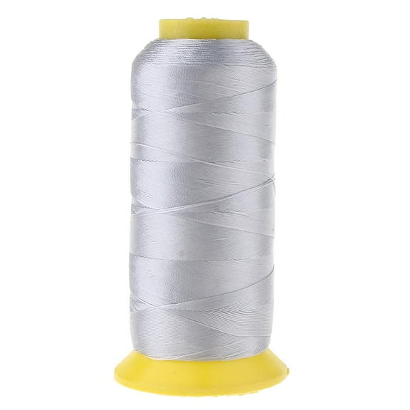 1 Roll (984 Yards) Strong 210D Bonded Nylon Sewing Thread For Stitching Leather Craft Tent Canvas Repair Light Gray