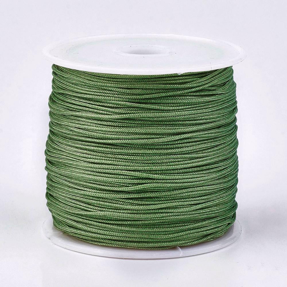 1 Roll About 49 Yards Nylon Jewelry Thread Cord 0.8mm Shiny Silky ...