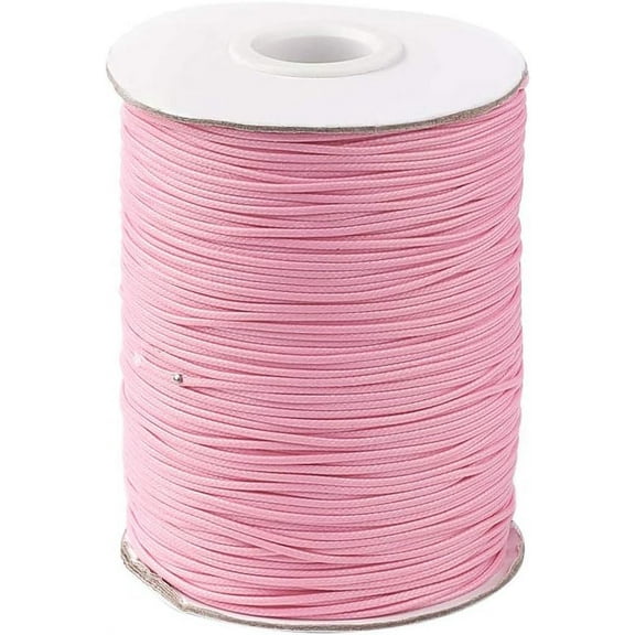 1 Roll About 88 Yards Korean Waxed Polyester Cord 1mm Macrame Craft DIY Thread Rattail Beading String for DIY