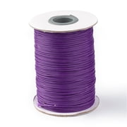 1 Roll About 88 Yards Korean Waxed Polyester Cord 1mm Macrame Craft DIY Thread Rattail Beading String for Jewelry Making Chinese