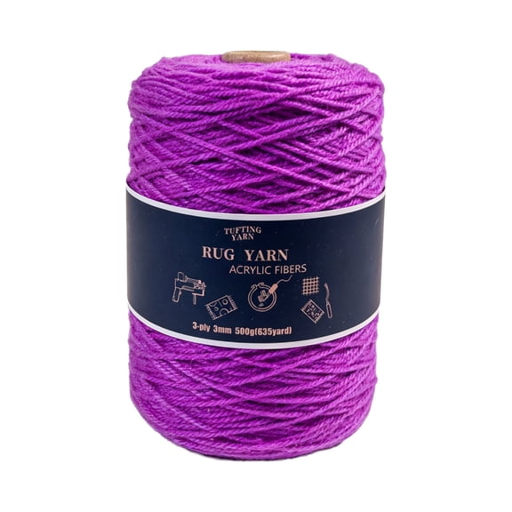 1 Roll Acrylic Fiber Yarn For Tufting Ideal For Handmade Carpets And Creative Crafts