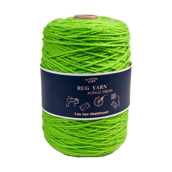 1 Roll Acrylic Fiber Yarn For Tufting Ideal For Handmade Carpets And Creative Crafts