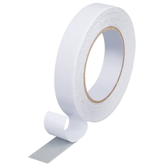 1 Roll Adhesive Patch Tape Floor Marking Tape for Fixing Carpet Clothing Patches White 24x0.5mm 20m/roll