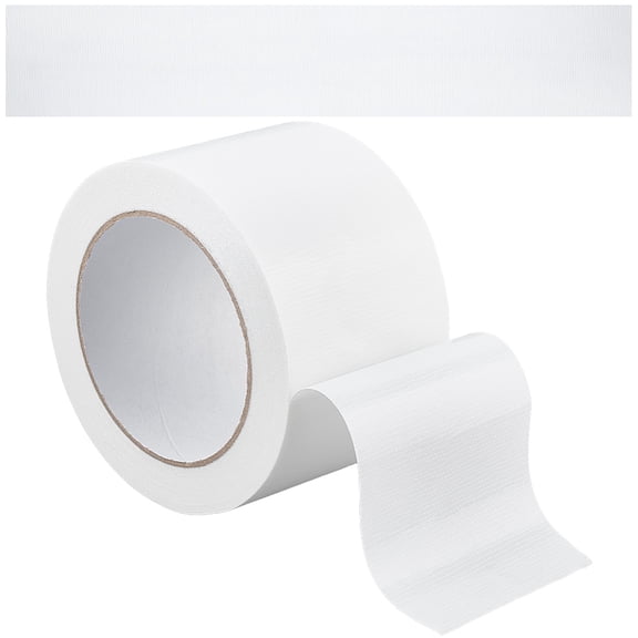 1 Roll Adhesive Patch Tape Floor Marking Tape for Fixing Carpet Clothing Patches White 70x0.3mm about 20m/roll
