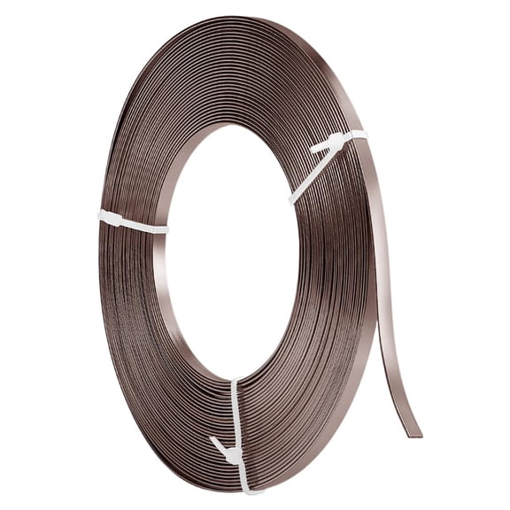 1 Roll Anodized Aluminum Wire Bendable Metal Craft Wire Flat Craft Wire Bezel Strip Wire for Cabochons Jewelry Making Camel 5x1mm for Handmade