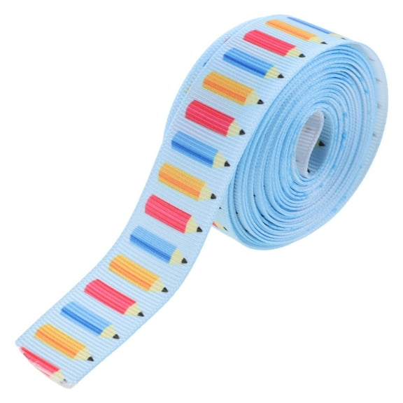 1 Roll Back to School Ribbon Gift Wrapping Ribbon Back to School Ribbon for DIY Crafts Making