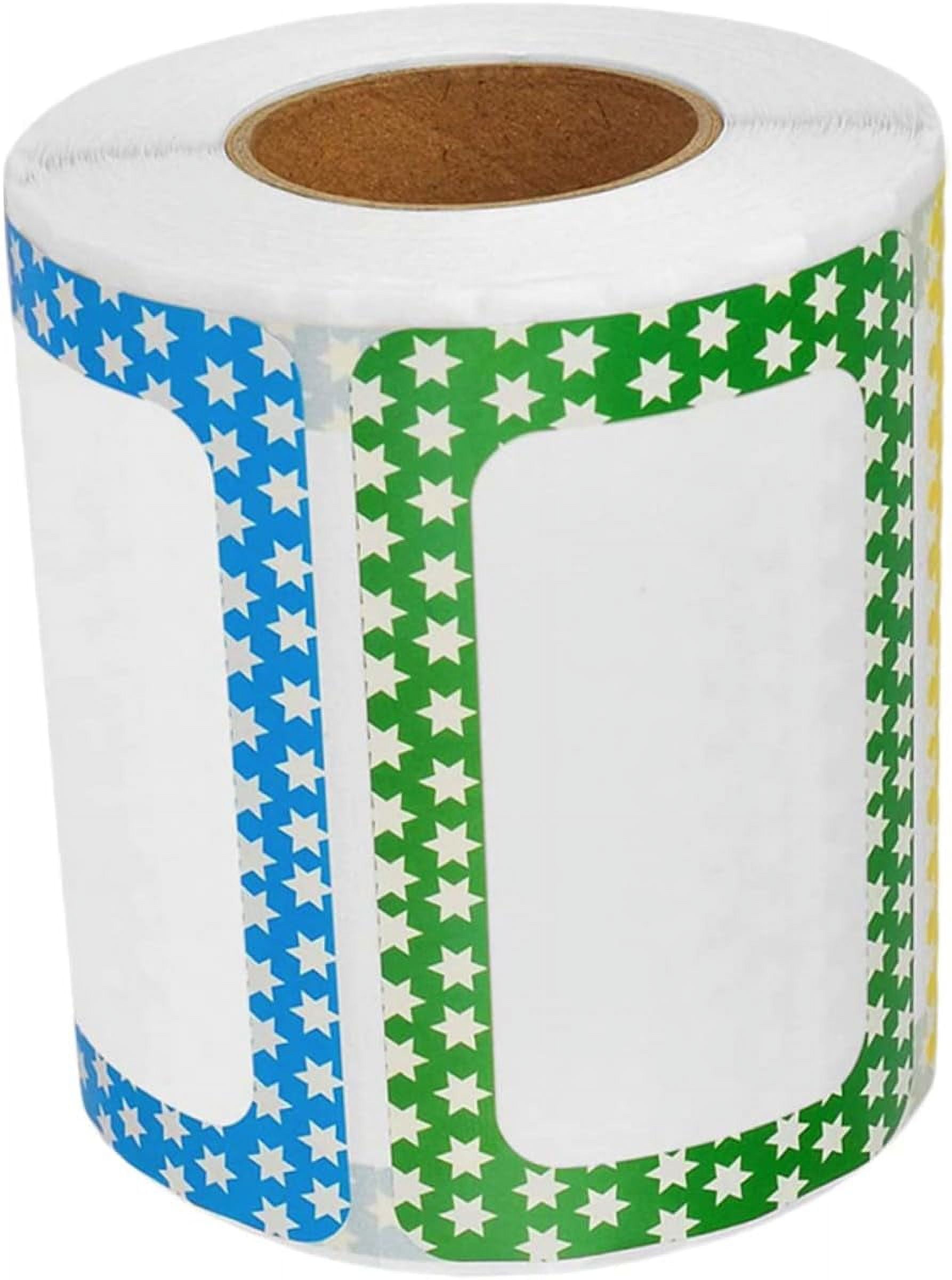 1 Roll Blank Label Stickers Colored Tabs Seal Stickers Stationery