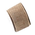 thumbnail image 1 of 1 Roll Burlap Wired Ribbon, Wired Edge Burlap Ribbon for Gift Wrapping, Big Bow, Wreath, and Christmas Tree Decoration 1.57 x 4.5m, 1 of 6
