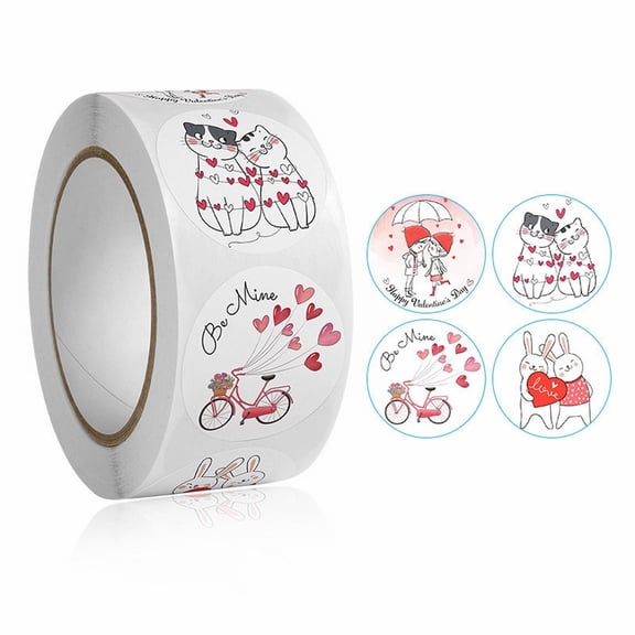 1 Roll Clearance Under $3 Stickers Love Decal For Gift, Pvc Sturdy (H)