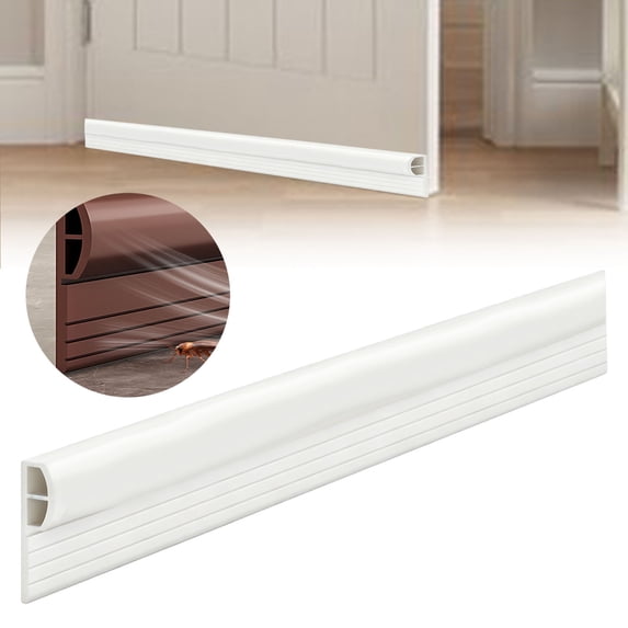 1 Roll Clearance Under $3 Weather Stripping Seal Small White Seal Strip For Window, Rubber White Design (C)