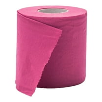 1 Roll Colored Toilet Paper Multicolor Funny Novelty Toilet Paper Gift Sustainable and Soft for Home Decoration, Office, Halloween,Christmas, Fall, Xmas Party, Camping, Travel(PK2,3.7x3.7x3.9")