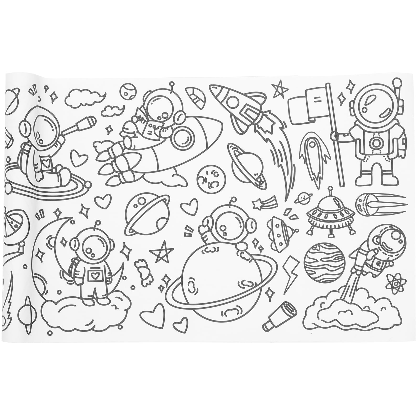 1 Roll Coloring Paper Roll Wall Sticker Large Coloring Poster Coloring