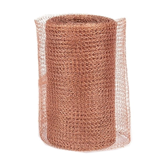 1 Roll Copper Mesh,Copper Fill Fabric for Hole Blocking, Gardening,Sealing Water Opening,Bat,Snail,Bird Control(5in x 32.8ft)