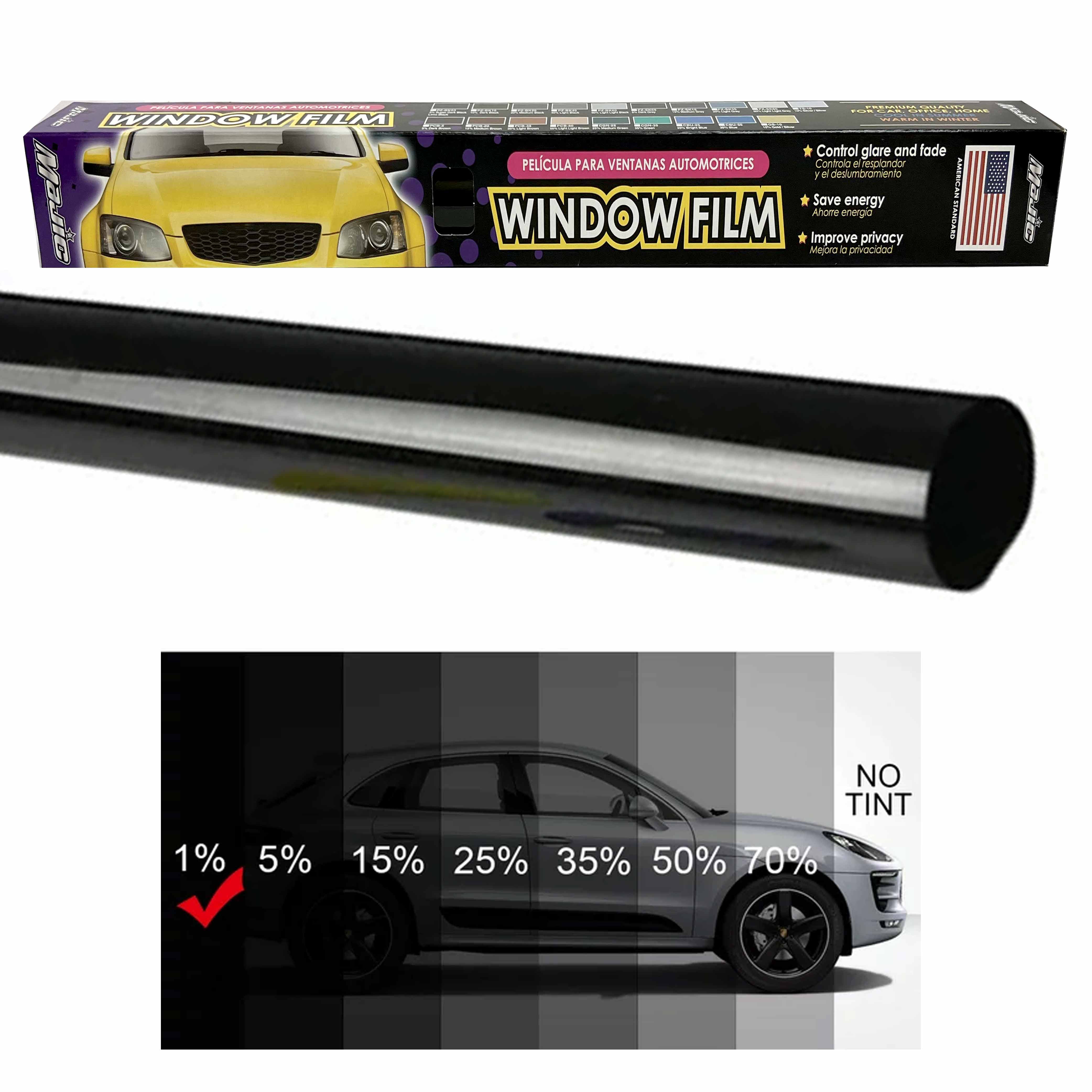  Picniva 24 x 30 ft Roll of Matte Black Vinyl Car Wrap Film  Decal : Automotive