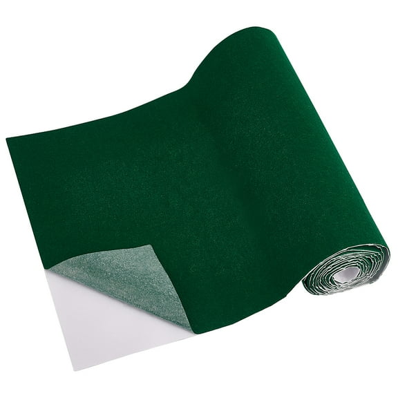 1 Roll Dark Green Self Adhesive Wool Felt 14x118 Inch Thick Adhesive Backed Felt Fabric Cuttable Felt Furniture Pads for Hardwood Floors Protecting and Craft