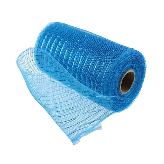 1 Roll Decorative Mesh Eco-friendly High Toughness Net Yarn Christmas Poly Mesh Ribbon Metallic Strips Decor for Home