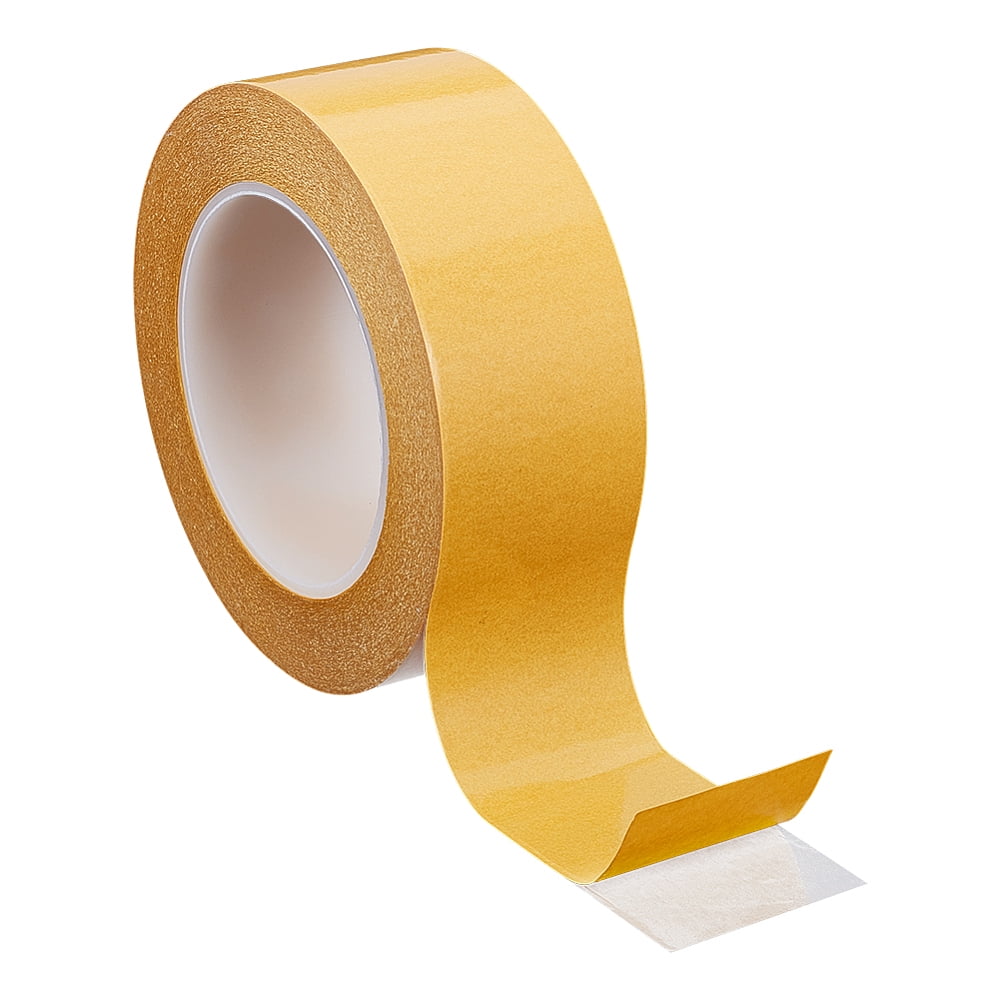 1 Roll Double Sided Adhesive PVC Tape For Packing Paper Craft Handmade Card Photo Albums Gold 4.5cm 50m/roll