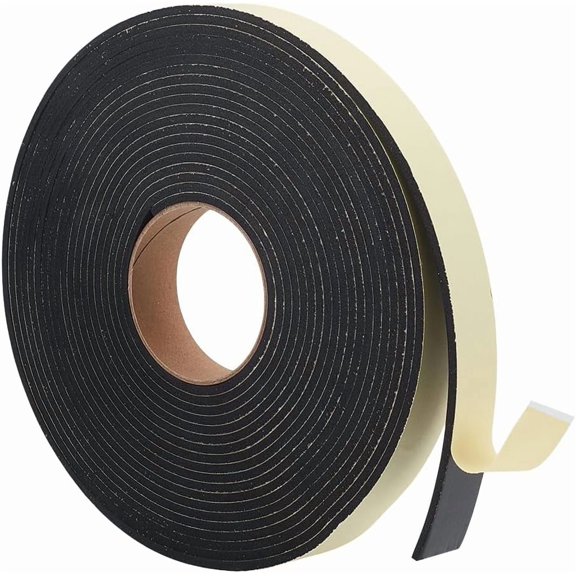 1 Roll EVA Anticollision Strip Baby Table Bumper Guards for Furniture Against Corners Black 30x4mm 10m/roll for DIY