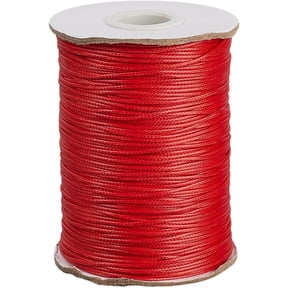 1 Roll Eco-Friendly Korean Waxed Polyester Cord Macrame Artisan String for Jewelry Making Round FireBrick 1mm