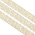 thumbnail image 1 of 1 Roll Ethnic Style Jacquard Ribbon 7.66 Yards 50mm Wide White Golden Embroidery Polyester Ribbons Floral Fabric Trim Ribbon for DIY Clothing Sewing Decorations, 1 of 9