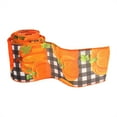 thumbnail image 1 of 1 Roll Fall Wired Ribbon, 78.74" X 2.36" Fall Burlap Ribbon, Wired Ribbon with Pumpkin Maple Sunflower, Wrapping Ribbon for Thanksgiving, Autumn Harvest Decoration, Fall Decor for DIY Craft, 1 of 5