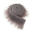 thumbnail image 1 of 1 Roll Faux Fur Fabric Ribbon, Furry Faux Fur Fabric Trim Furry Fabric Shaggy Artificial Fur Fabric Ribbon for DIY Crafts Sewing Clothing, 1 of 9