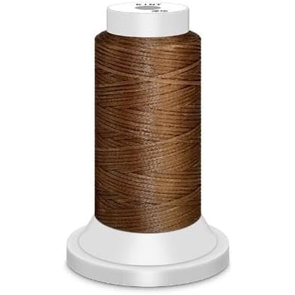 1 Roll Flat Waxed Polyester Cord for Leather Sewing Stitching Saddle Brown 0.8mm about 54.68 yards(50m)/roll